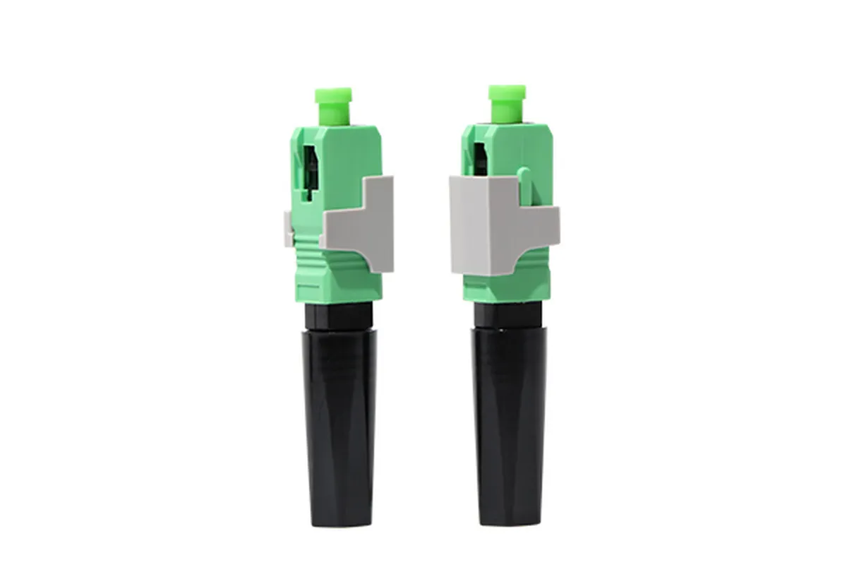 DYS SC field-installable fast connector with pre-polished stub, used for tool-light fiber terminations