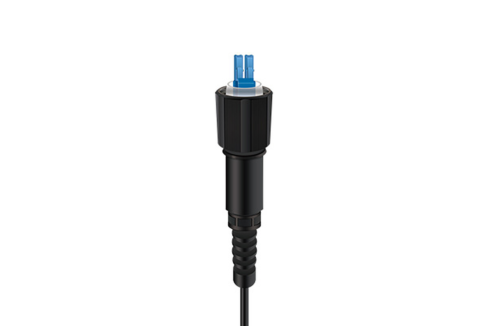 PDLC compact IP68 waterproof duplex LC fiber optic connector mating with standard LC adapters