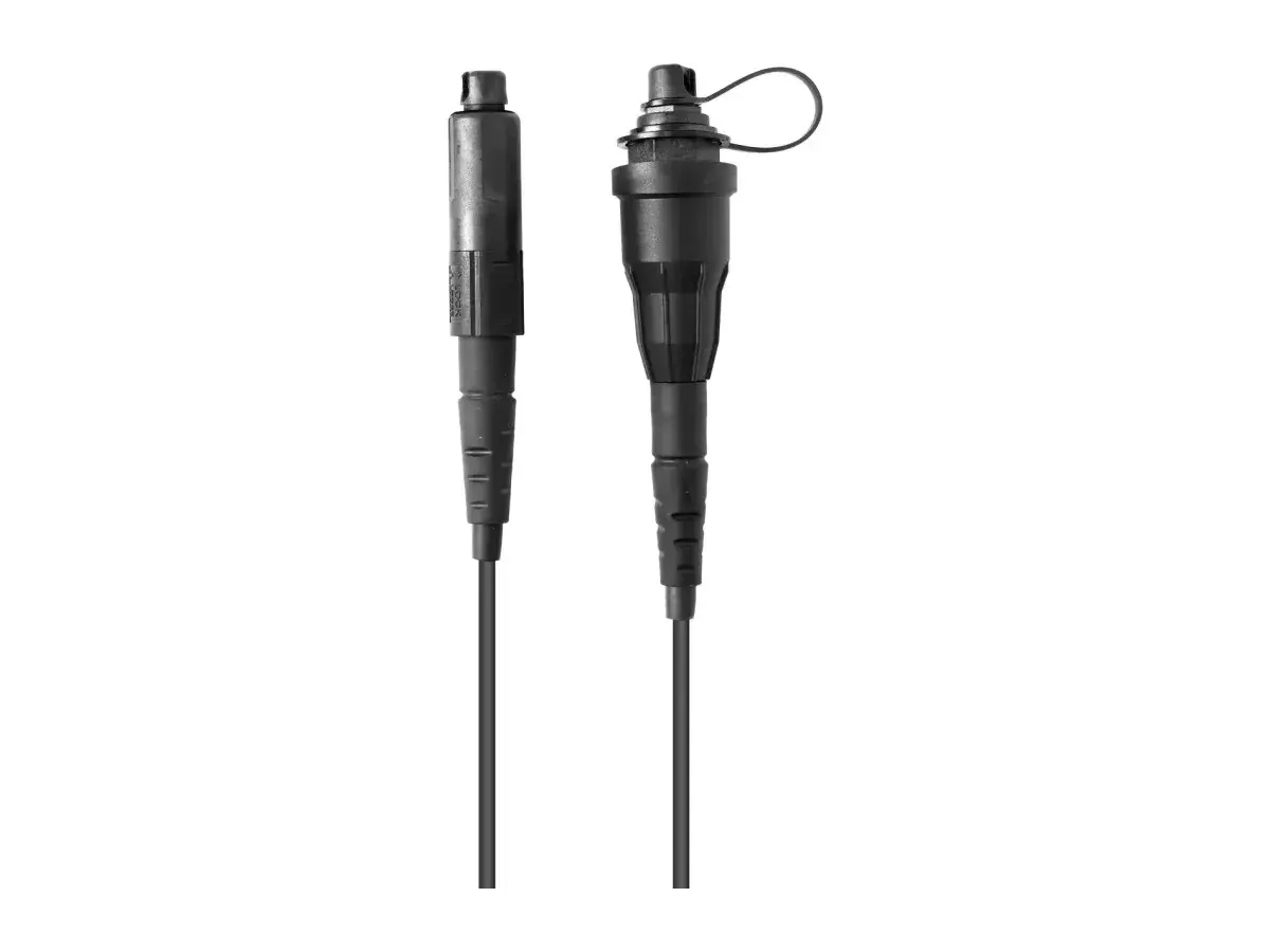 DYS Stap male plug and female receptacle pair for outdoor FTTH access