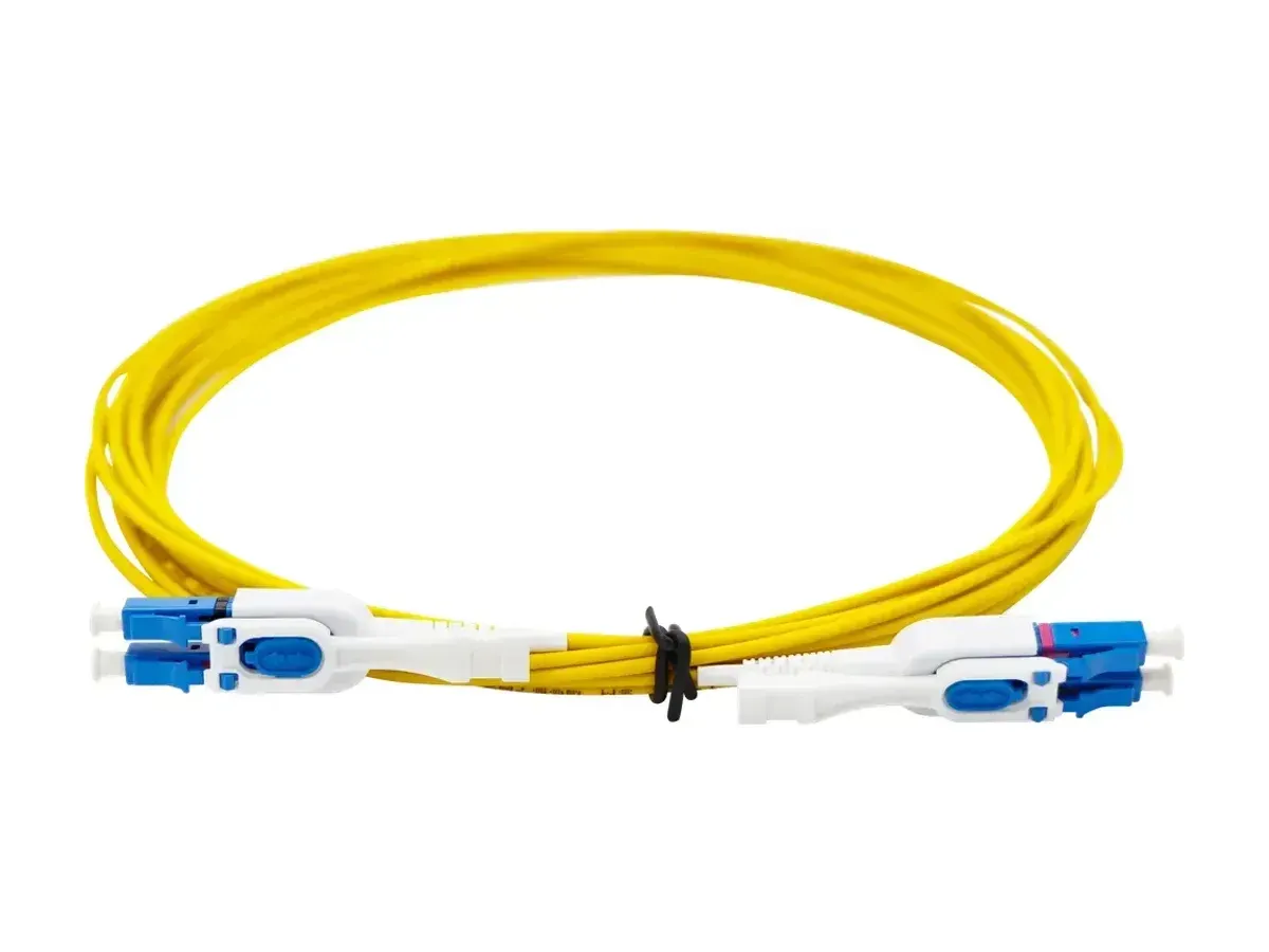 DYS LC Uniboot duplex connector detail