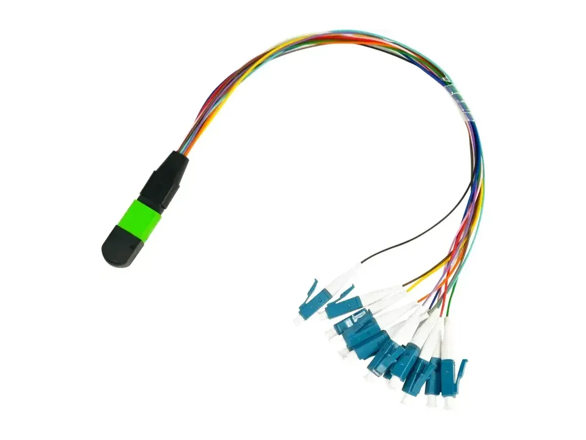 DYS MPO APC-to-LC 12-core 0.9mm single-mode fan-out patch cord