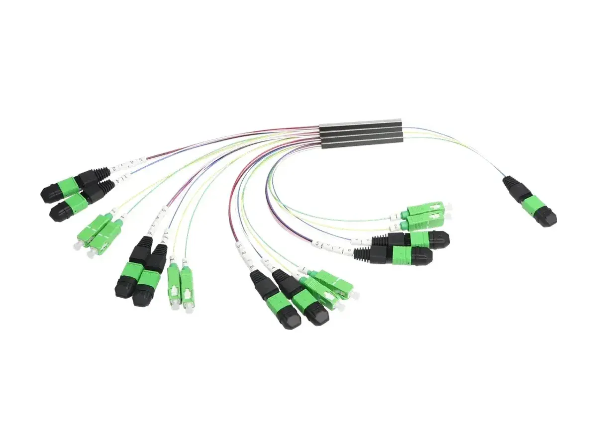 DYS 1x4 MPO PLC splitter for high-density data center distribution