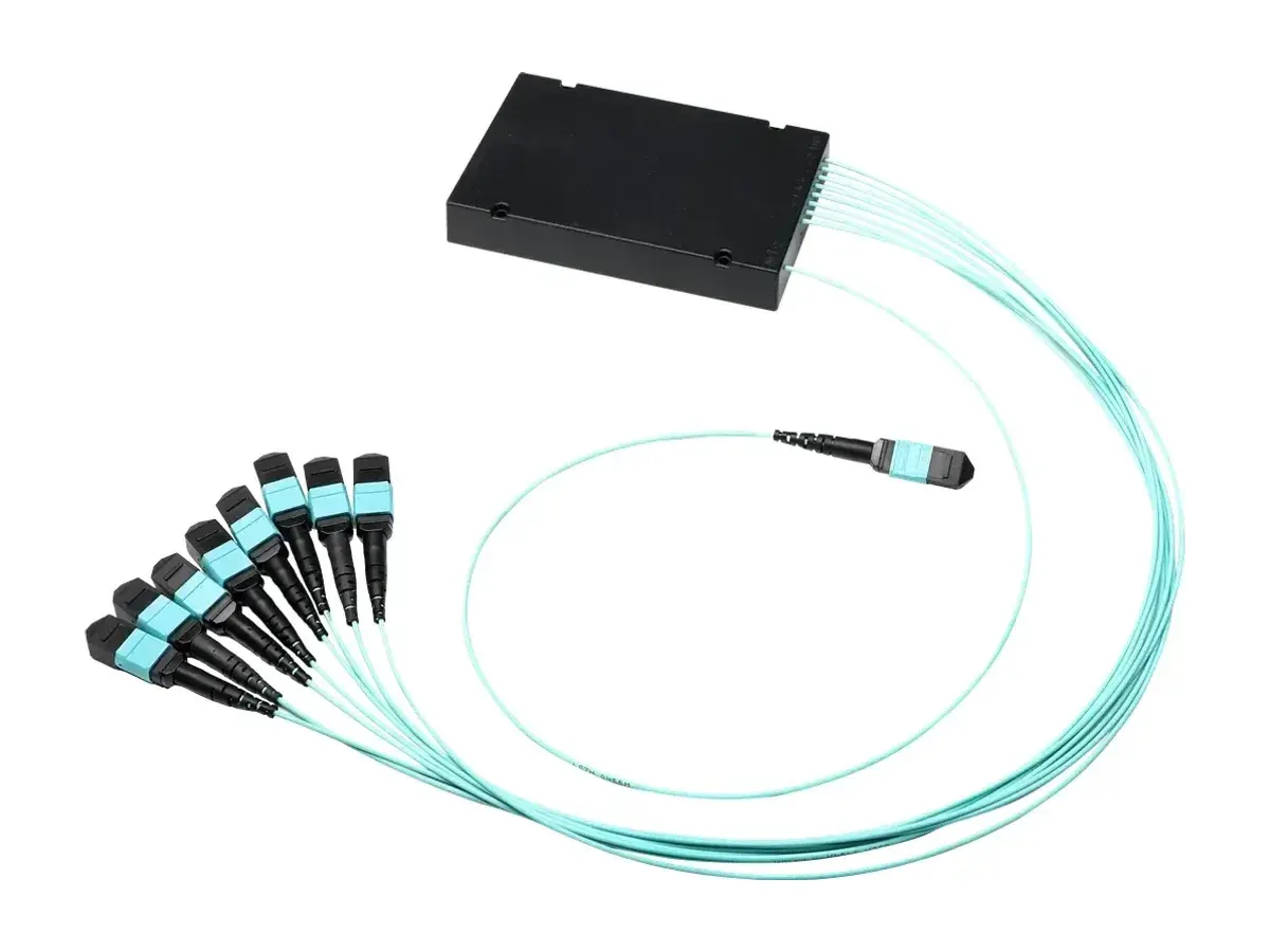 DYS 8x MTP(8F)-to-MTP ABS box PLC splitter