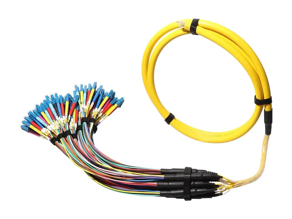 DYS LC 96-core pre-terminated fiber optic cable assembly