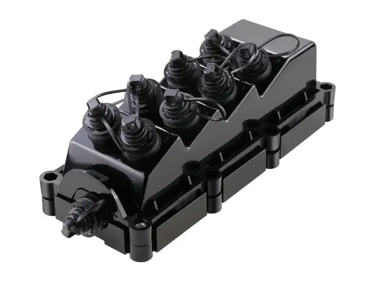 DYS injection molded fiber optic splice enclosure