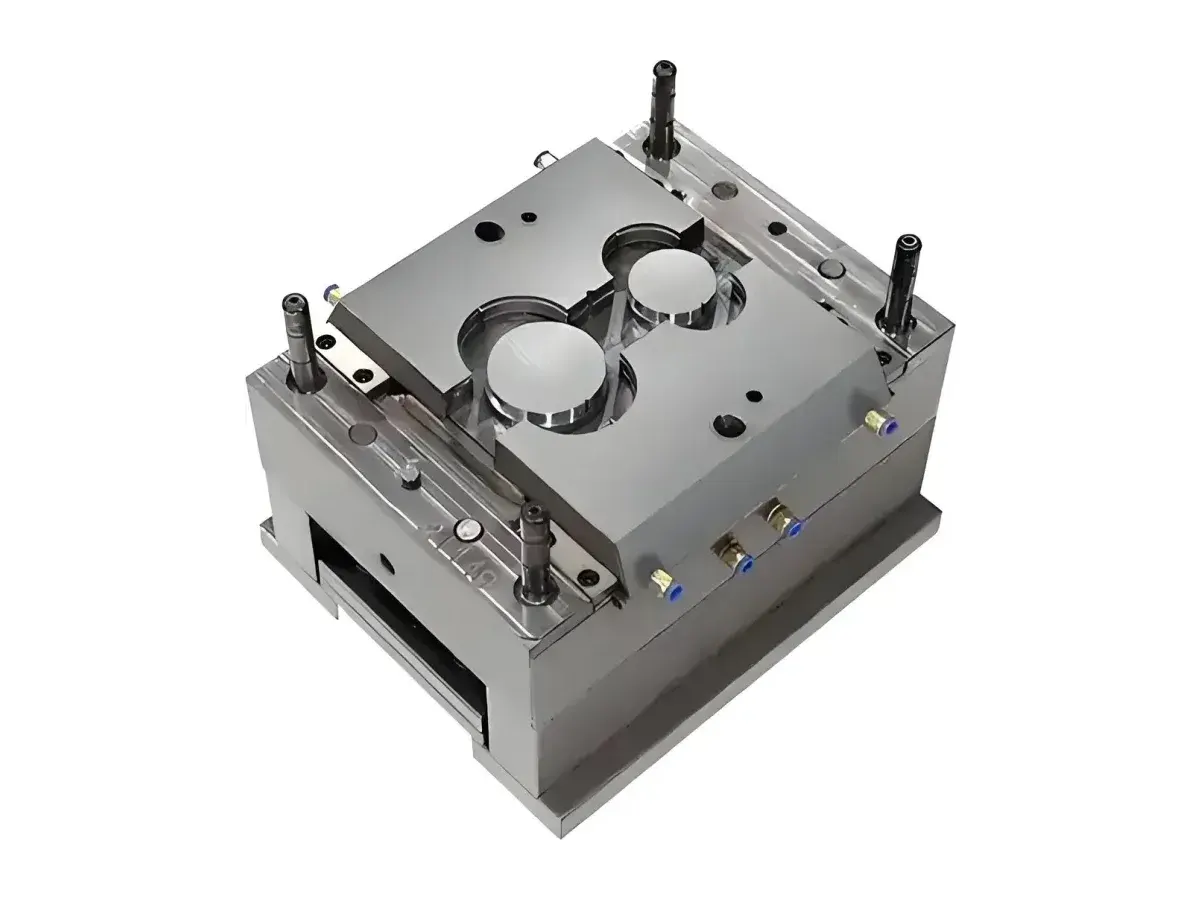 DYS open injection mold showing cavity detail